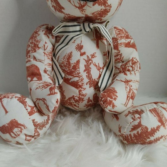 Teddy Bear Plush Mountain Print Rare - Picture 4 of 9